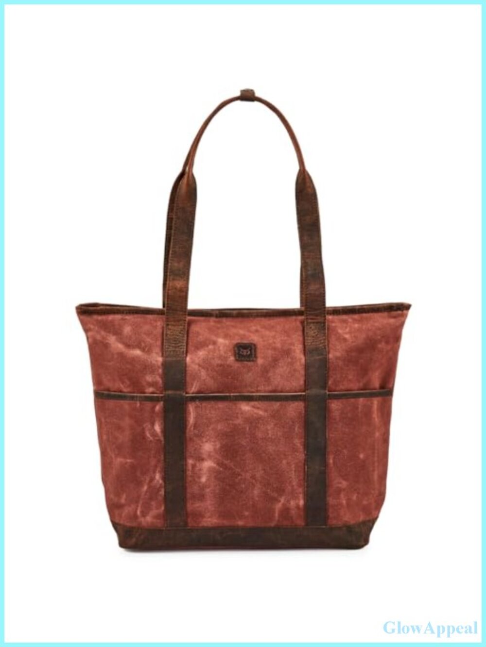Large Canvas & Leather Tote Bag for Women Work Shoulder Handbag